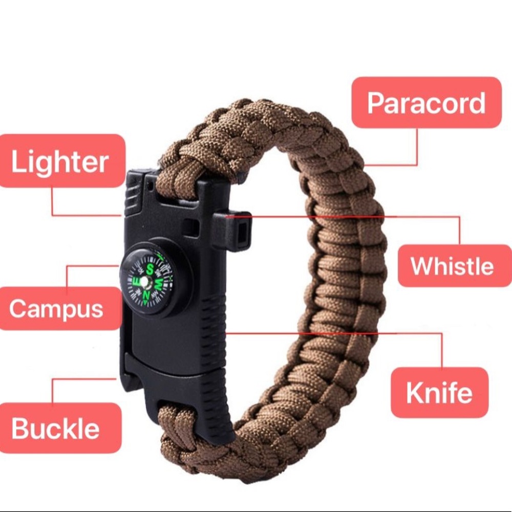 Multifunctional survival bracelet camping mountaineering adventures Escape